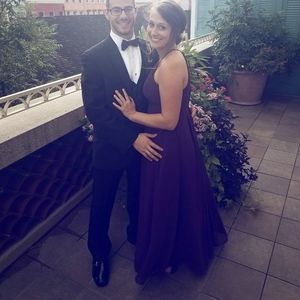 Azazie grape/plum formal dress